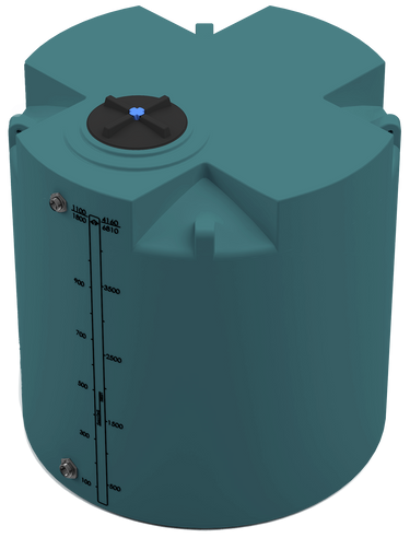 1100 GAL PROCHEM® PLUS POTABLE WATER TANK - LPE 1.0 FDA - GREEN - DIA 72